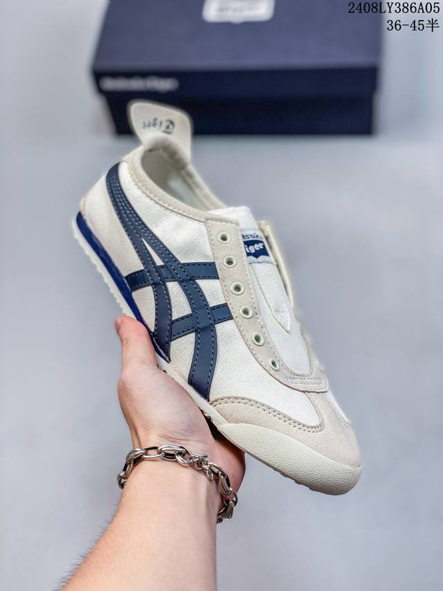 亚瑟士asics Onitsuka Tiger Slip-On鬼冢虎 一脚蹬 帆布鞋 08Ly386A05