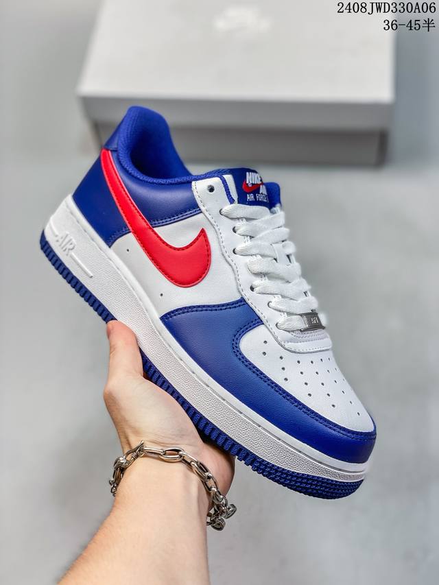 公司级带半码 耐克nike Air Force 1 Low 空军一号 Af1 低帮百搭厚底增高休闲运动板鞋。柔软、弹性十足的缓震性能和出色的中底设计，横跨复古与