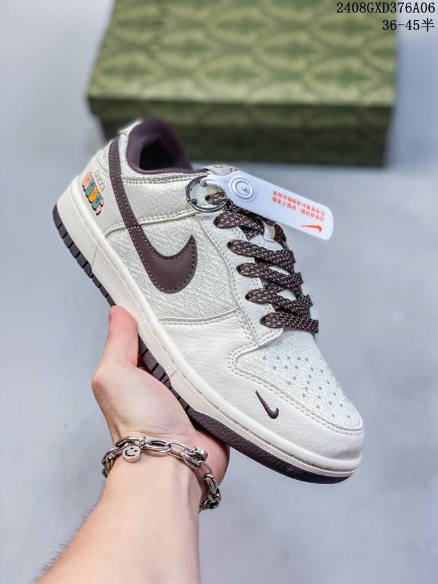 海外爆款限量发售！公司级 Nike Sb Dunk Low“白珍珠” 周年高端定制 低帮休闲板鞋 定制鞋盒 大厂纯原品质出货 超高清洁度 皮料切割干净无任何毛边