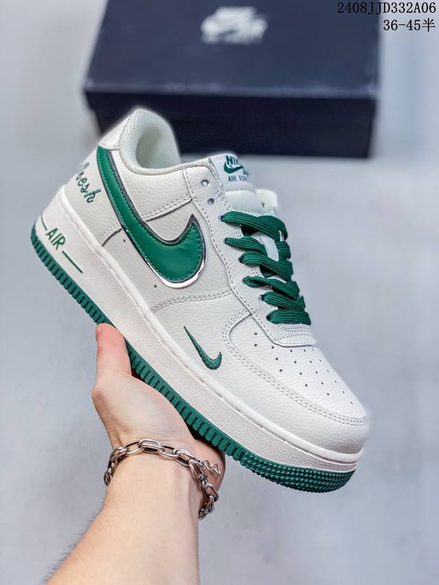 公司级带半码 耐克nike Air Force 1 Low 空军一号 Af1 低帮百搭厚底增高休闲运动板鞋。柔软、弹性十足的缓震性能和出色的中底设计，横跨复古与