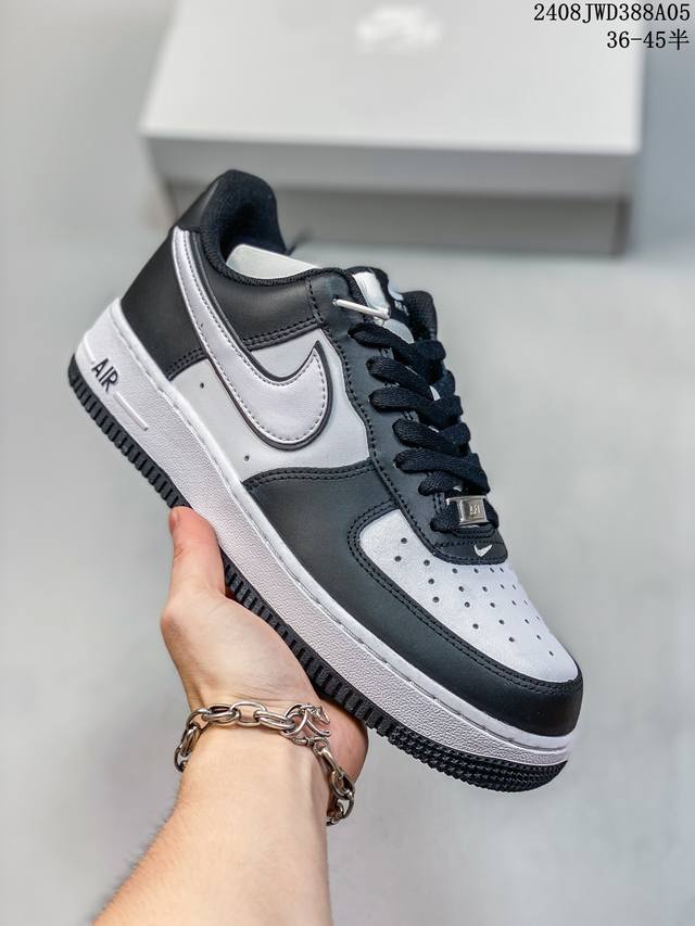 公司级带半码 耐克nike Air Force 1 Low 空军一号 Af1 低帮百搭厚底增高休闲运动板鞋。柔软、弹性十足的缓震性能和出色的中底设计，横跨复古与