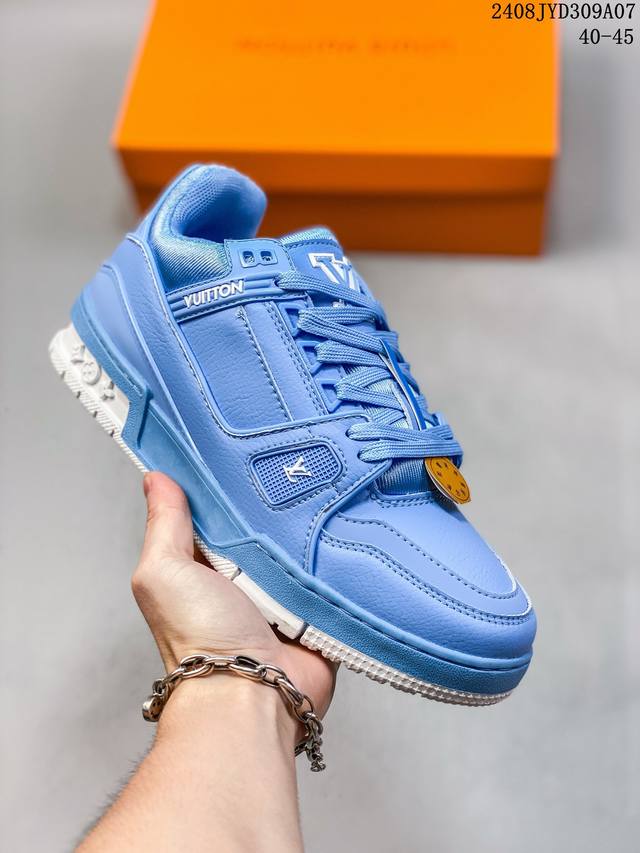 新货纯原级别 空胶工艺 高端零售专供louis Vuitton 路易威登 Lv Trainer 低帮休闲板鞋 海淘代购同渠道品质 品质提升 高端零售 外贸充正专