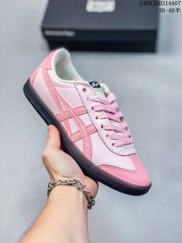 公司级亚瑟士 Onitsuka Tiger Tokuten 复古低帮休闲跑鞋 实拍首发 鞋跟 鞋舌处印有鬼塚虎特有的品牌logo标志 提升品牌的认知度 柔软内里