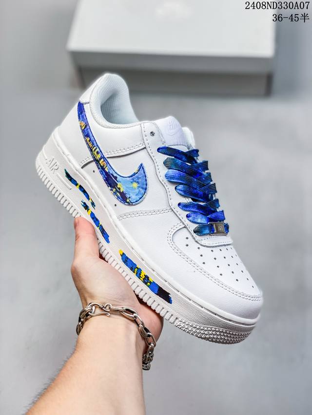 公司级带半码 耐克nike Air Force 1 Low 空军一号 Af1 低帮百搭厚底增高休闲运动板鞋。柔软、弹性十足的缓震性能和出色的中底设计，横跨复古与