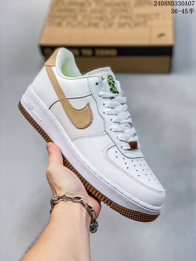 公司级带半码 耐克nike Air Force 1 Low 空军一号 Af1 低帮百搭厚底增高休闲运动板鞋。柔软、弹性十足的缓震性能和出色的中底设计，横跨复古与