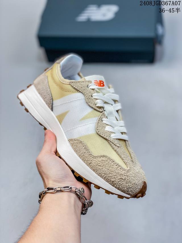 new Balance Nb327复古美感舒适运动皮革合成革减震防滑耐磨透气包裹性支撑低帮休闲跑步鞋 08Jgd367A07