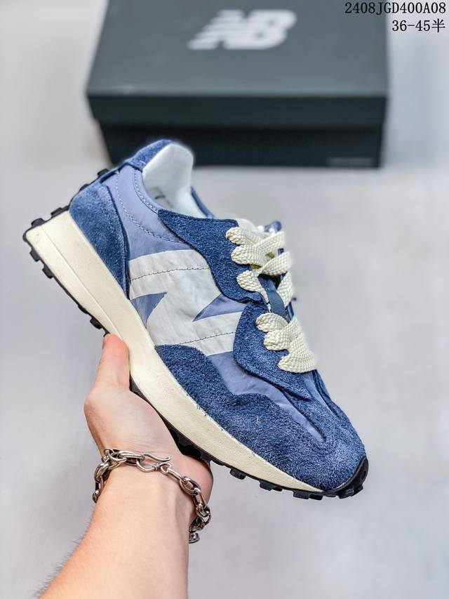 新百伦 New Balance Nb327系列 复古休闲运动慢跑鞋 Ws327Ra全新 New Balance 327 系列，以更纯粹的复古风格设计打造的全新造