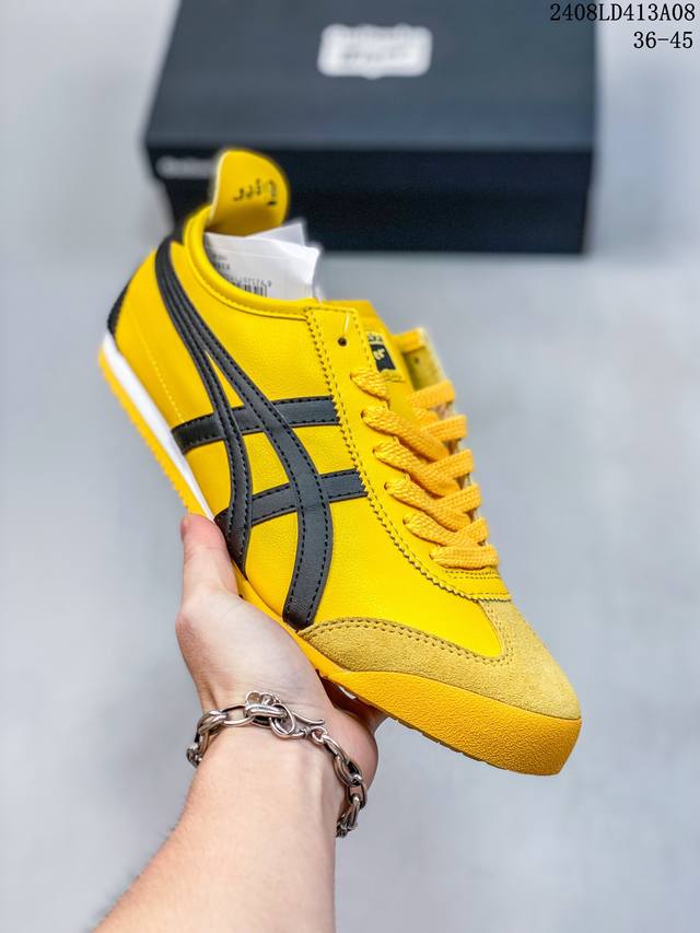 头层皮带半码 asics Onitsuka Tiger 亚瑟士 鬼冢虎 清晰显眼 配加软鞋垫 脚感舒适度爆满 原膜原料生产 鞋底平底耐磨防滑显著 一款绝佳休闲和