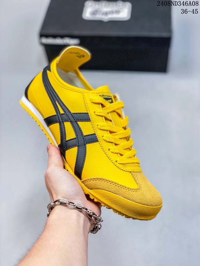 简介：Asics 亚瑟士 男女鞋真标半码制 日产经典老牌-鬼塚虎 Onitsuka Tiger Mexico 66经典墨西哥系列复古经典百搭板鞋休闲运动鞋慢跑鞋