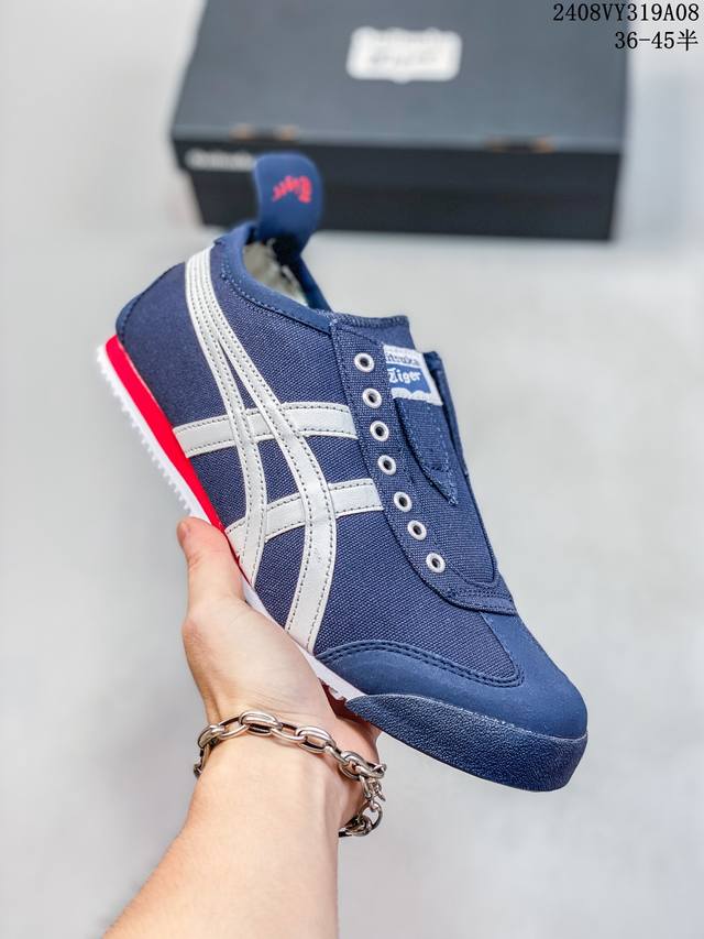 亚瑟士asics Onitsuka Tiger Slip-On鬼冢虎 一脚蹬 帆布鞋 08Vy319A08