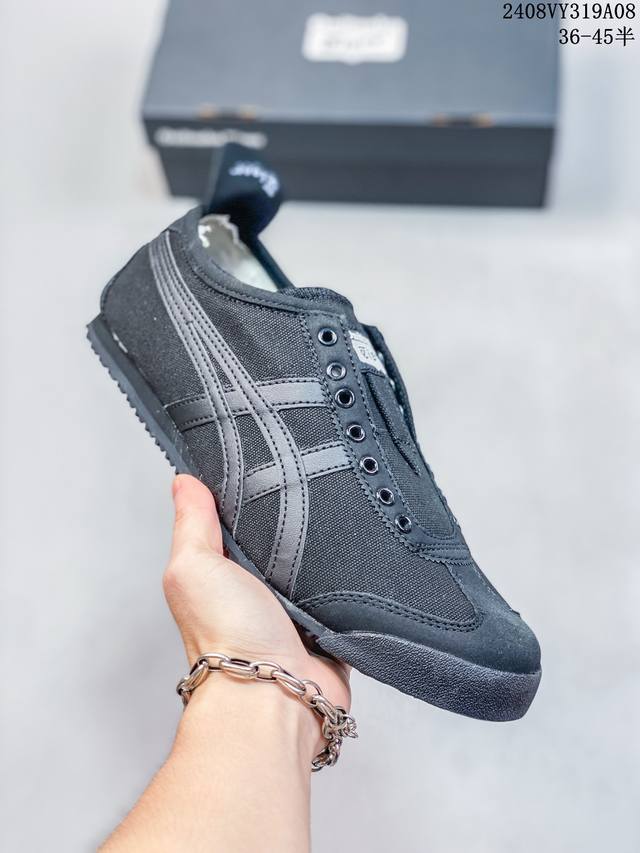 亚瑟士asics Onitsuka Tiger Slip-On鬼冢虎 一脚蹬 帆布鞋 08Vy319A08