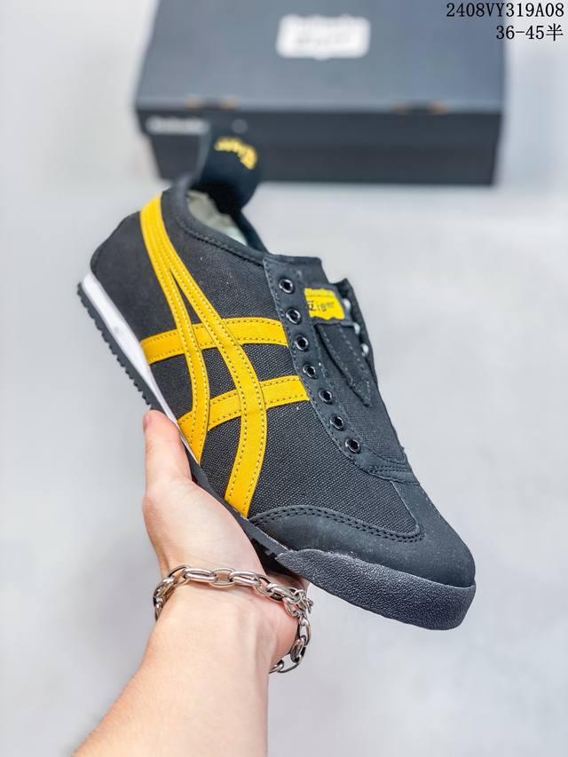 亚瑟士asics Onitsuka Tiger Slip-On鬼冢虎 一脚蹬 帆布鞋 08Vy319A08