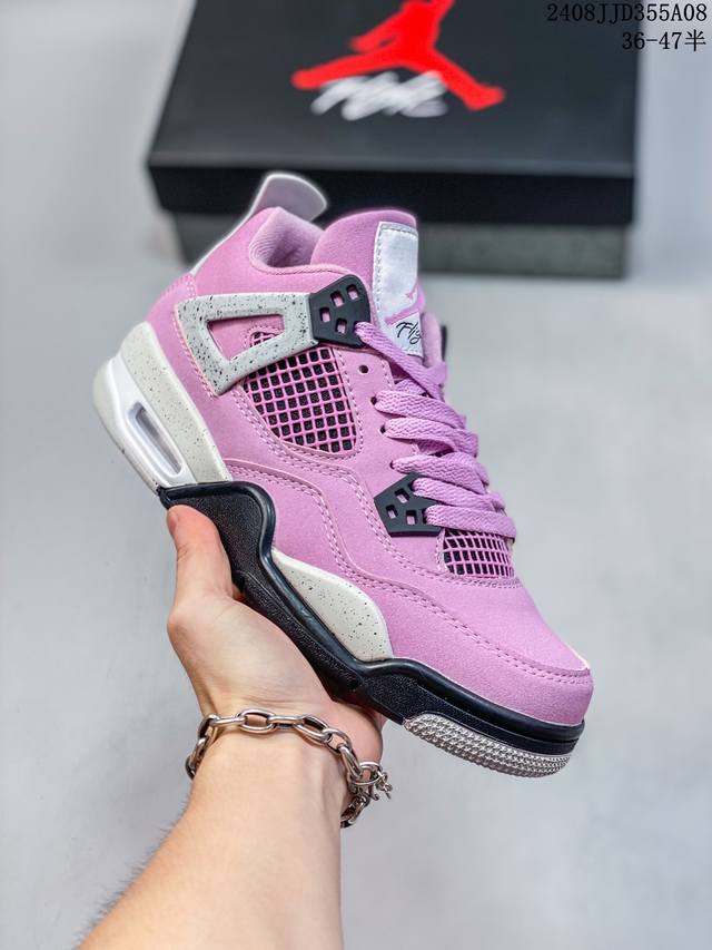 公司级aj4 Air Jordan 4 Retro ” Infrared “ Aj4乔4 男子文化篮球鞋 大厂出品 主力合作工厂 全新模具开发 纯正4代正确鞋型