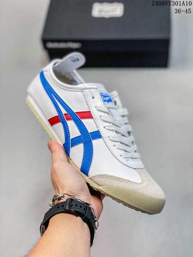 头层皮带半码 asics Onitsuka Tiger 亚瑟士 鬼冢虎 清晰显眼 配加软鞋垫 脚感舒适度爆满 原膜原料生产 鞋底平底耐磨防滑显著 一款绝佳休闲和