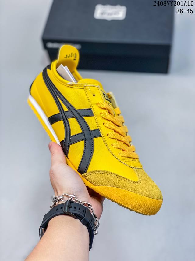 头层皮带半码 asics Onitsuka Tiger 亚瑟士 鬼冢虎 清晰显眼 配加软鞋垫 脚感舒适度爆满 原膜原料生产 鞋底平底耐磨防滑显著 一款绝佳休闲和