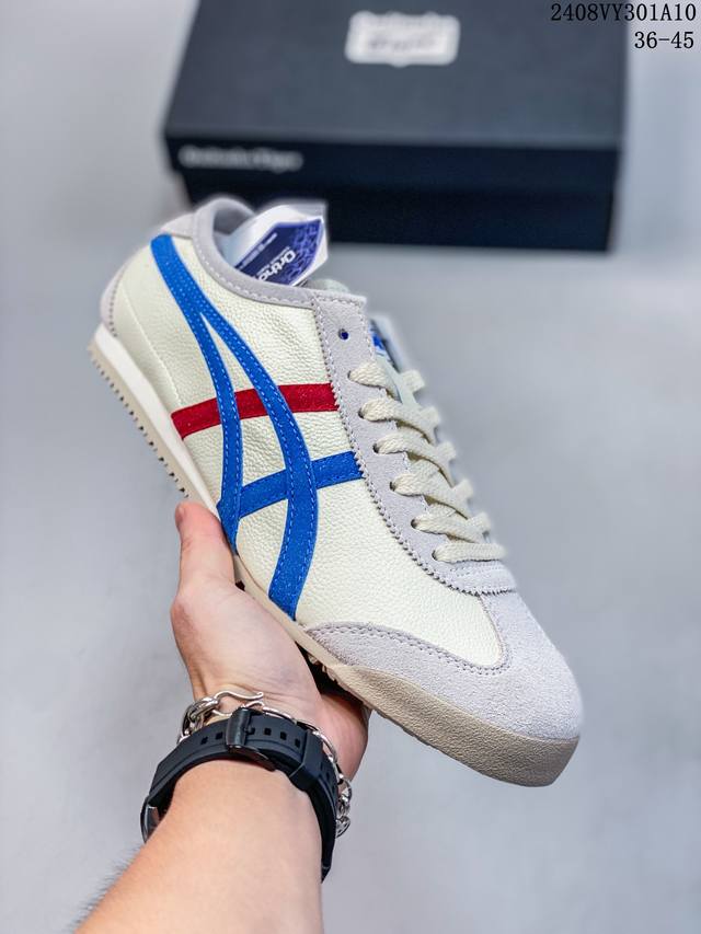 头层皮带半码 asics Onitsuka Tiger 亚瑟士 鬼冢虎 清晰显眼 配加软鞋垫 脚感舒适度爆满 原膜原料生产 鞋底平底耐磨防滑显著 一款绝佳休闲和