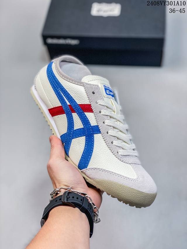 头层皮带半码 asics Onitsuka Tiger 亚瑟士 鬼冢虎 清晰显眼 配加软鞋垫 脚感舒适度爆满 原膜原料生产 鞋底平底耐磨防滑显著 一款绝佳休闲和