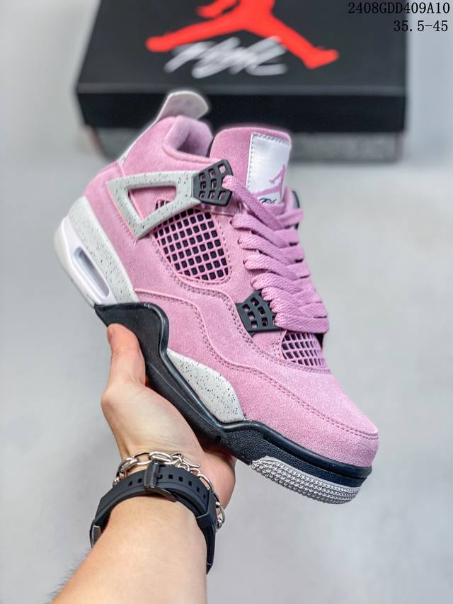 公司级真标半码！ 耐克nike Air Jordan 4 “Monsoon Blue” Aj4 乔4 迈克尔 乔丹 Aj4代 中帮复古休闲运动文化篮球鞋。秉承轻