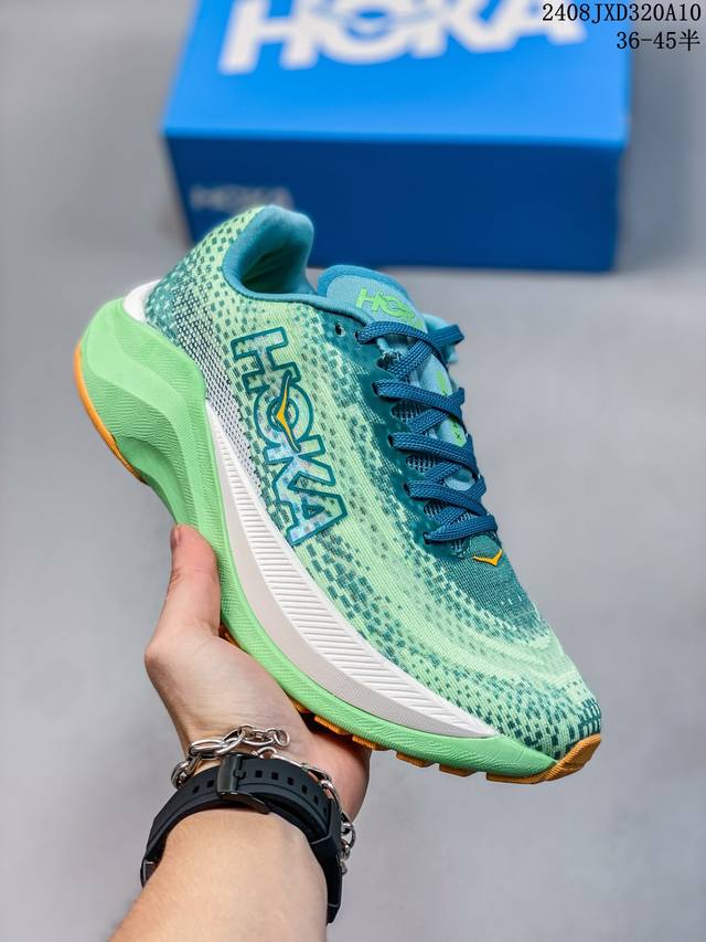 hoka One One独特的竞训鞋,主打舒适软弹hokamach马赫6#竞速跑鞋 Hoka Mach 6 轻盈且富有弹性的舒适感！迄今为止最轻量灵敏的mach