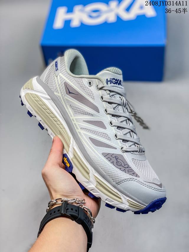 公司级真标带半码！ hoka Mafate Speed Three 2玛法特 超轻厚底轻量山地跑步鞋 作为先锋品牌的 Hoka One One总是以独特的方式，