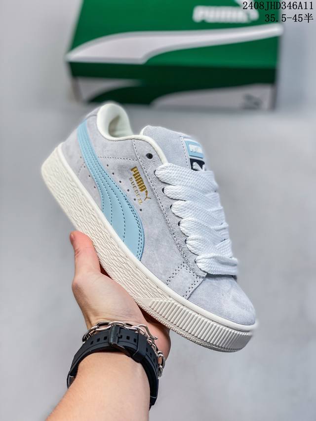 彪马puma Suede Xl 低帮复古轻便透气防滑减震休闲鞋 厚底增高运动板鞋 类型：男女鞋 尺码: 35.5-45含半码 货号：395777 08Jhd34