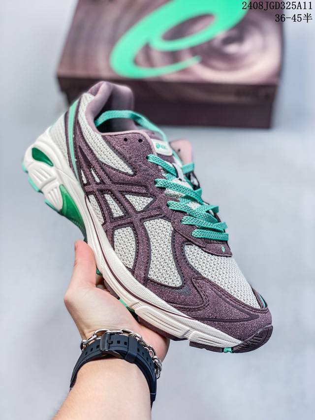 earls X Asics Gt-2 亚瑟士联名奶油棕绿反毛皮拼色男女跑步鞋 尺码：36-45半 08Jgd325A11