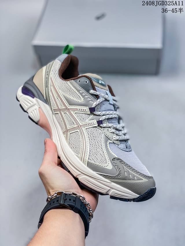 earls X Asics Gt-2 亚瑟士联名奶油棕绿反毛皮拼色男女跑步鞋 尺码：36-45半 08Jgd325A11