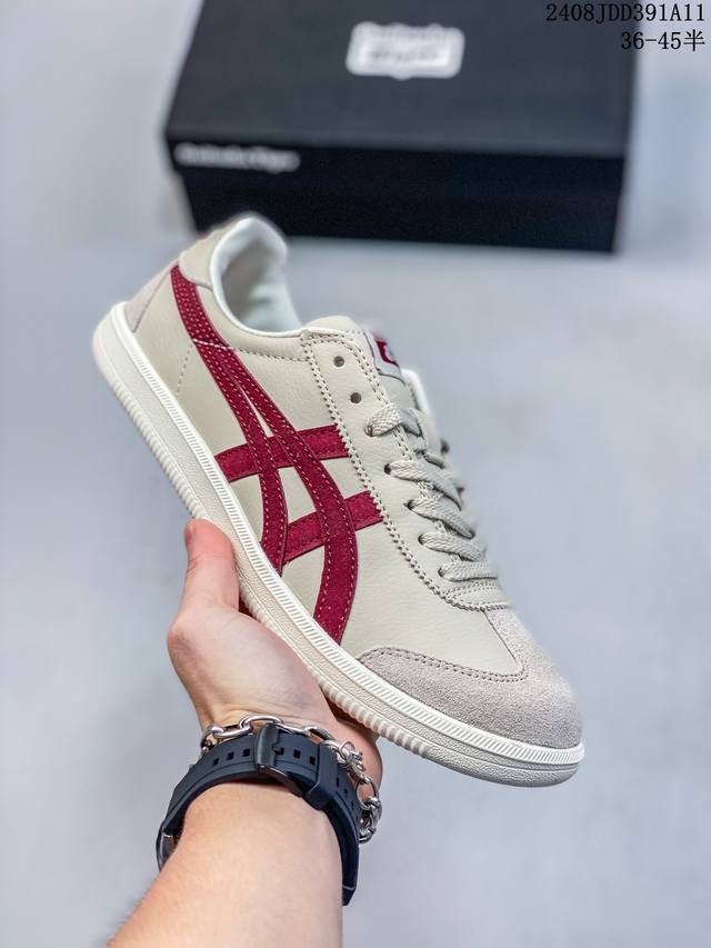 asics 亚瑟士 男女鞋真标半码制 日产经典老牌-鬼塚虎 Onitsuka Tiger Mexico 66经典墨西哥系列复古经典百搭板鞋休闲运动鞋慢跑鞋。采用