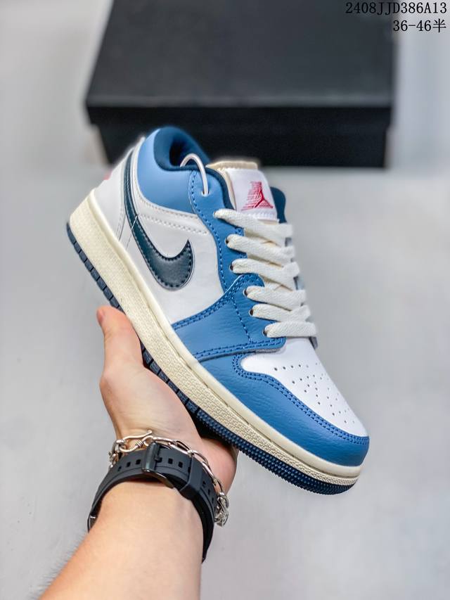 真标 带半码！ 乔丹air Jordan 1 Low Aj1 Wh 乔1 低帮复古文化休闲运动篮球鞋。凭借出色的性能和吸睛的外观， Air Jordan直是风球