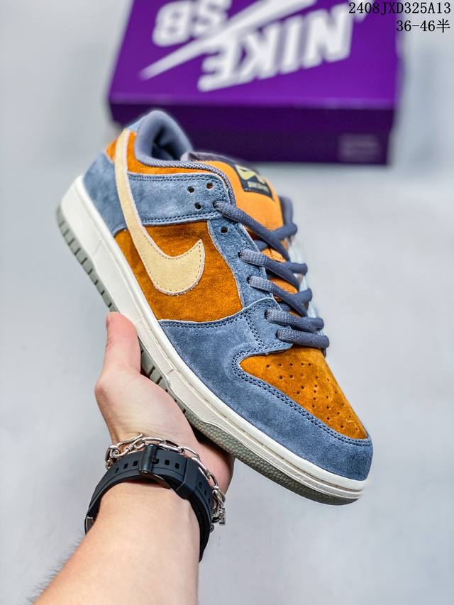 公司级 耐克 Nike Sb Dunk Low Pro 男女同款运动鞋复古板鞋，尽情迈步，彰显个性风采。采用柔软皮革鞋面，经久耐穿，塑就如元年款 Dunk 般的