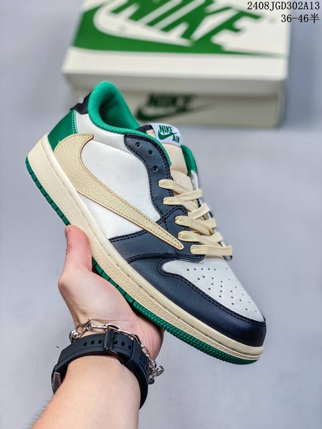 公司级真标带半码头层皮 乔丹air Jordan 1 Low Aj1 Wh 乔1 低帮复古文化休闲运动篮球鞋。凭借出色的性能和吸睛的外观， Air Jordan