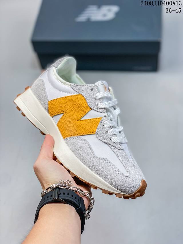 新百伦 New Balance Nb327系列 复古休闲运动慢跑鞋 Ws327Ra全新 New Balance 327 系列，以更纯粹的复古风格设计打造的全新造