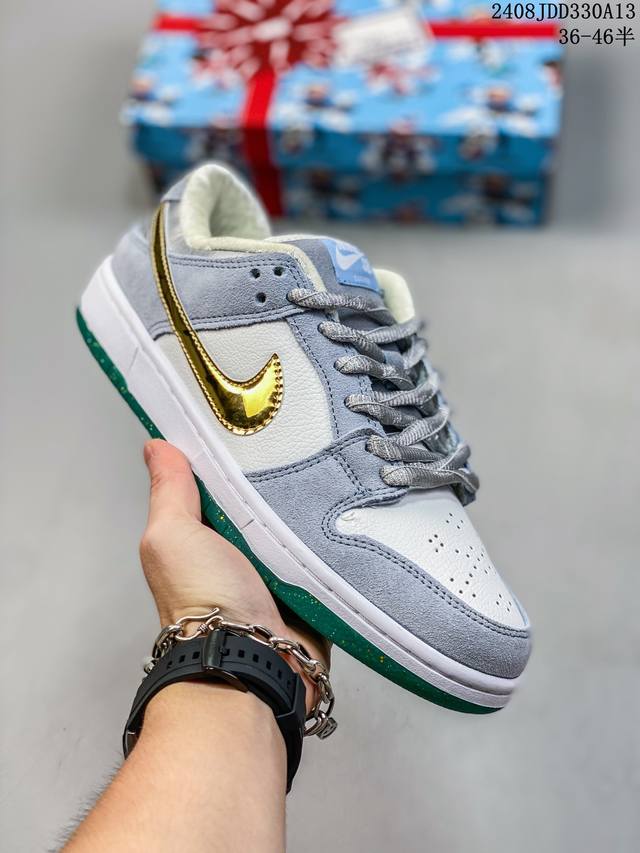 公司级 耐克 Nike Sb Dunk Low Pro 男女同款运动鞋复古板鞋，尽情迈步，彰显个性风采。采用柔软皮革鞋面，经久耐穿，塑就如元年款 Dunk 般的