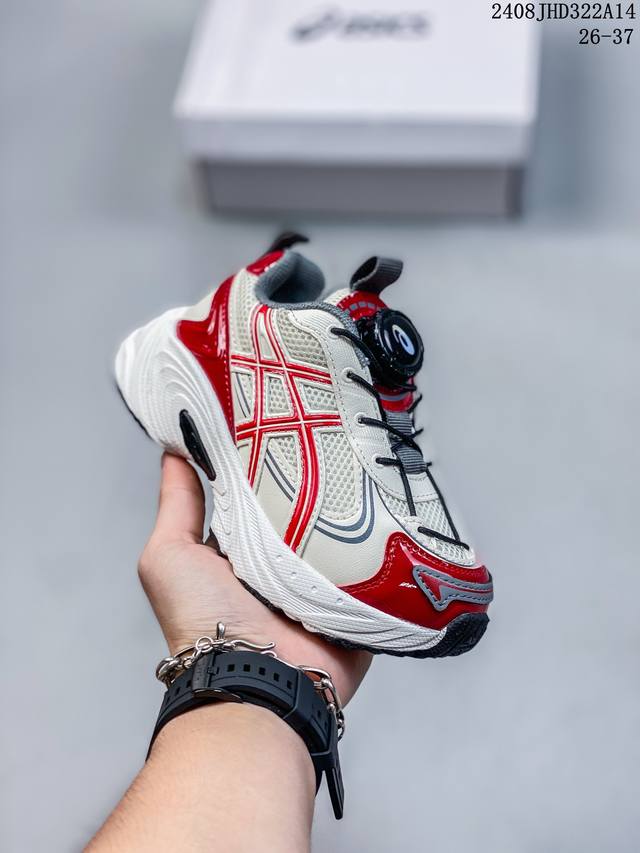 asicsasics V4 童鞋 asicsasics Gel Kahana Trv4户外旋转纽扣防滑徒步鞋机能跑鞋童鞋 亚瑟士最火爆的网红款儿童百搭跑步鞋炸街