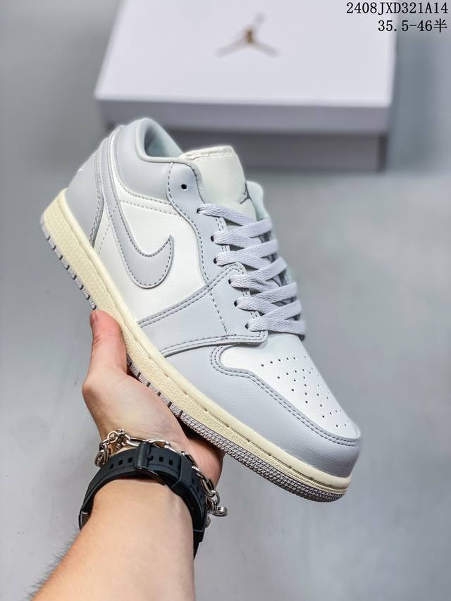 真标 带半码！ 乔丹air Jordan 1 Low Aj1 Wh 乔1 低帮复古文化休闲运动篮球鞋。凭借出色的性能和吸睛的外观， Air Jordan直是风球