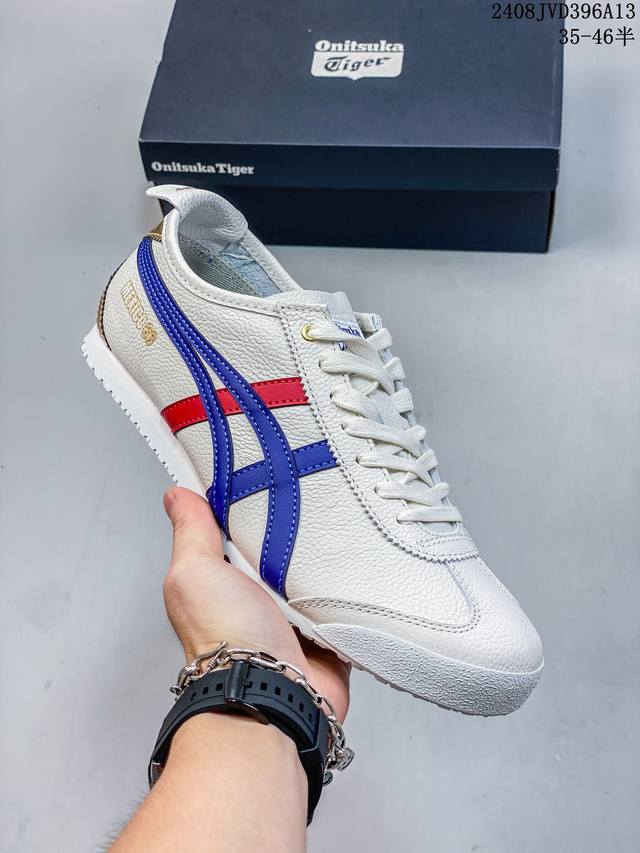 头层皮带半码 asics Onitsuka Tiger 亚瑟士 鬼冢虎 清晰显眼 配加软鞋垫 脚感舒适度爆满 原膜原料生产 鞋底平底耐磨防滑显著 一款绝佳休闲和