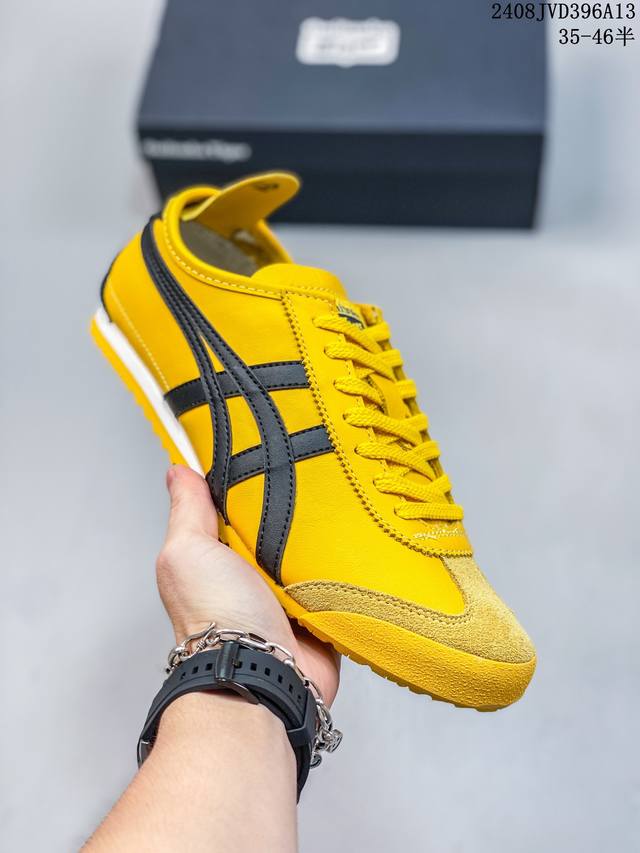 头层皮带半码 asics Onitsuka Tiger 亚瑟士 鬼冢虎 清晰显眼 配加软鞋垫 脚感舒适度爆满 原膜原料生产 鞋底平底耐磨防滑显著 一款绝佳休闲和