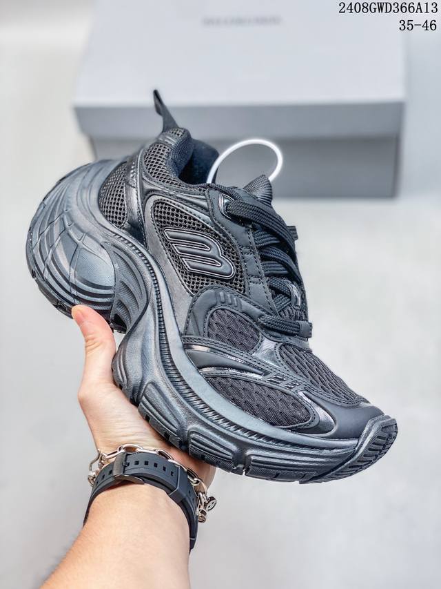 巴黎世家十代新款10Xl balenciaga 10Xl 纯原版本强势出货 重工打造 所有配件均通过定做出产正品裁片 正确字体电绣 粗细、位置、大小正确 侧边t