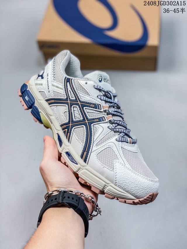 asics 亚瑟士 Gel-Kahana 8 男女士鞋越野跑步鞋抓地稳定运动鞋缓震耐磨跑鞋 gel-Kahana系列为实用级越野跑鞋，融合机能和户外潮流强势回归