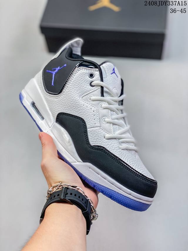 真标耐克nike Air Jordan Courtside 23迈克尔 乔丹aj3代简版中帮复古休闲运动文化篮球鞋 货号:At0057-200 尺码：36 36