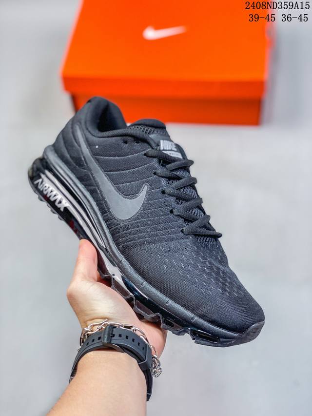 nike 耐克 Air Max 2017 男女士跑鞋全掌气垫缓震休闲运动跑步鞋。Nikeair Max2017是nike Air Max系列的2017年旗舰款跑