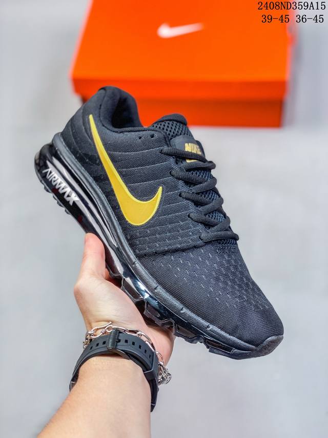 nike 耐克 Air Max 2017 男女士跑鞋全掌气垫缓震休闲运动跑步鞋。Nikeair Max2017是nike Air Max系列的2017年旗舰款跑