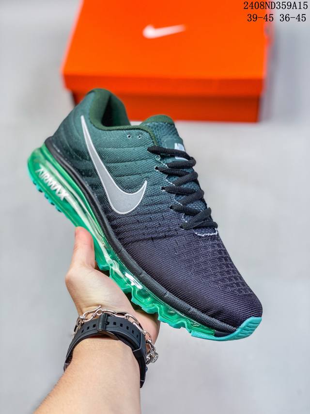 nike 耐克 Air Max 2017 男女士跑鞋全掌气垫缓震休闲运动跑步鞋。Nikeair Max2017是nike Air Max系列的2017年旗舰款跑