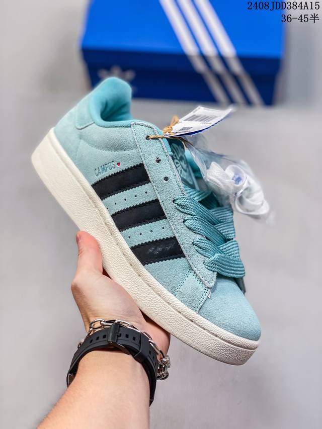 adidas阿迪达斯.三叶草campus 00S 面包鞋复古休闲板鞋。千禧回潮！Adidas Campus 00S 经典再现！面包化的campus鞋款在今年受到