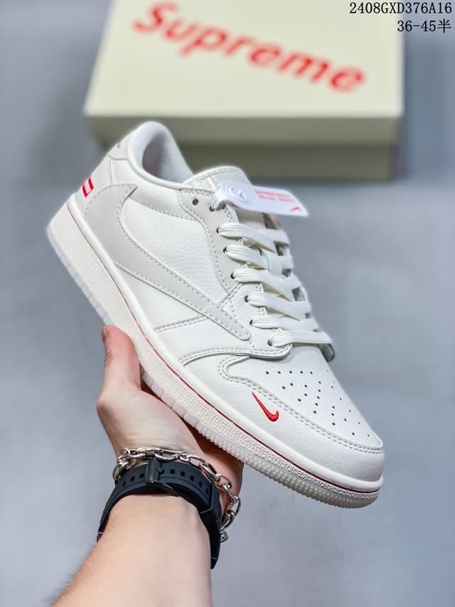 海外爆款限量发售！公司级 Travis Scott X Fragment Design X Jordan Air Jordan 1 Low Og Sp Supr