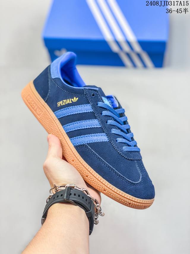 adidas Originals Handball Spezial 复古百搭防滑耐磨低帮板鞋男女同款深蓝 08Jjd317A15