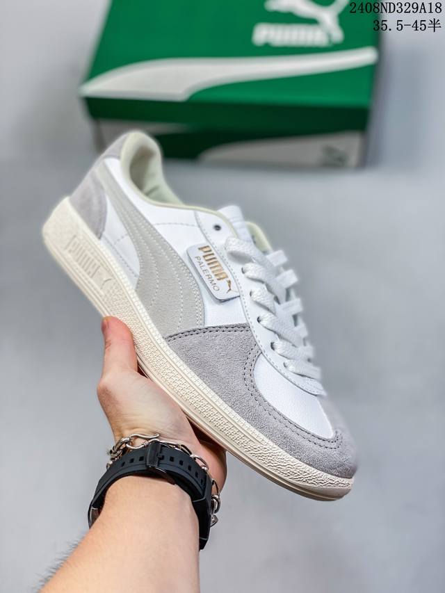 福利特价彪马puma Palermo Og 标贴运动鞋 鞋款复刻，重温足球文化风潮！近日 Puma 将经典鞋款 Palermo 重新带回市场，让众多鞋迷和足球爱