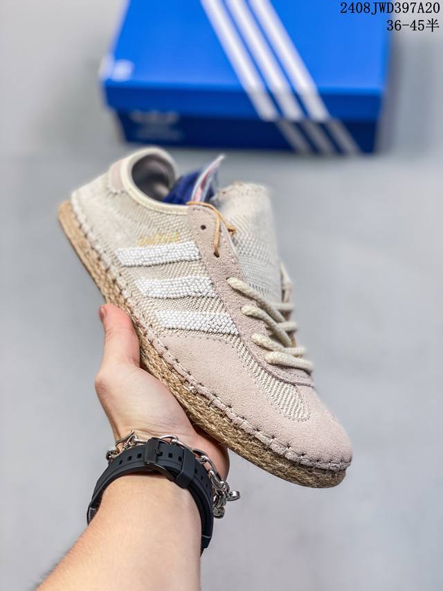 公司级 头层 jjjjound X Adidas Originals Samba Og 阿迪达斯 低帮 联名小麦 桑巴舞系列绅士德训足球风百搭低邦休闲运动板鞋