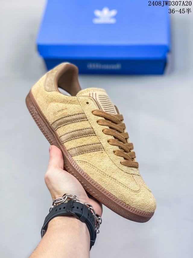 全头层皮 阿迪达斯 德训鞋 Adidas Originals Samba Og Shoes 经典运动鞋小白鞋 T头鞋 彰显休闲摩登风情的时尚经典鞋。它诞生于50