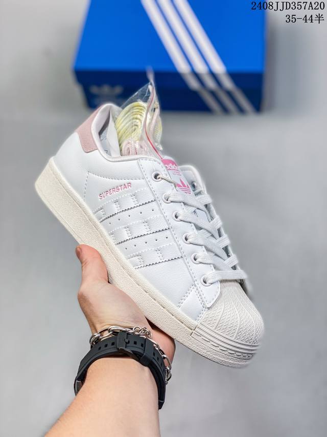 阿迪达斯adidas三叶草 Originals Superstar贝壳头经典百搭休闲运动板鞋 高密度eva发泡软缓震中底拉帮工艺 ds-126 d码数：36-4